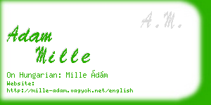 adam mille business card