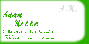 adam mille business card